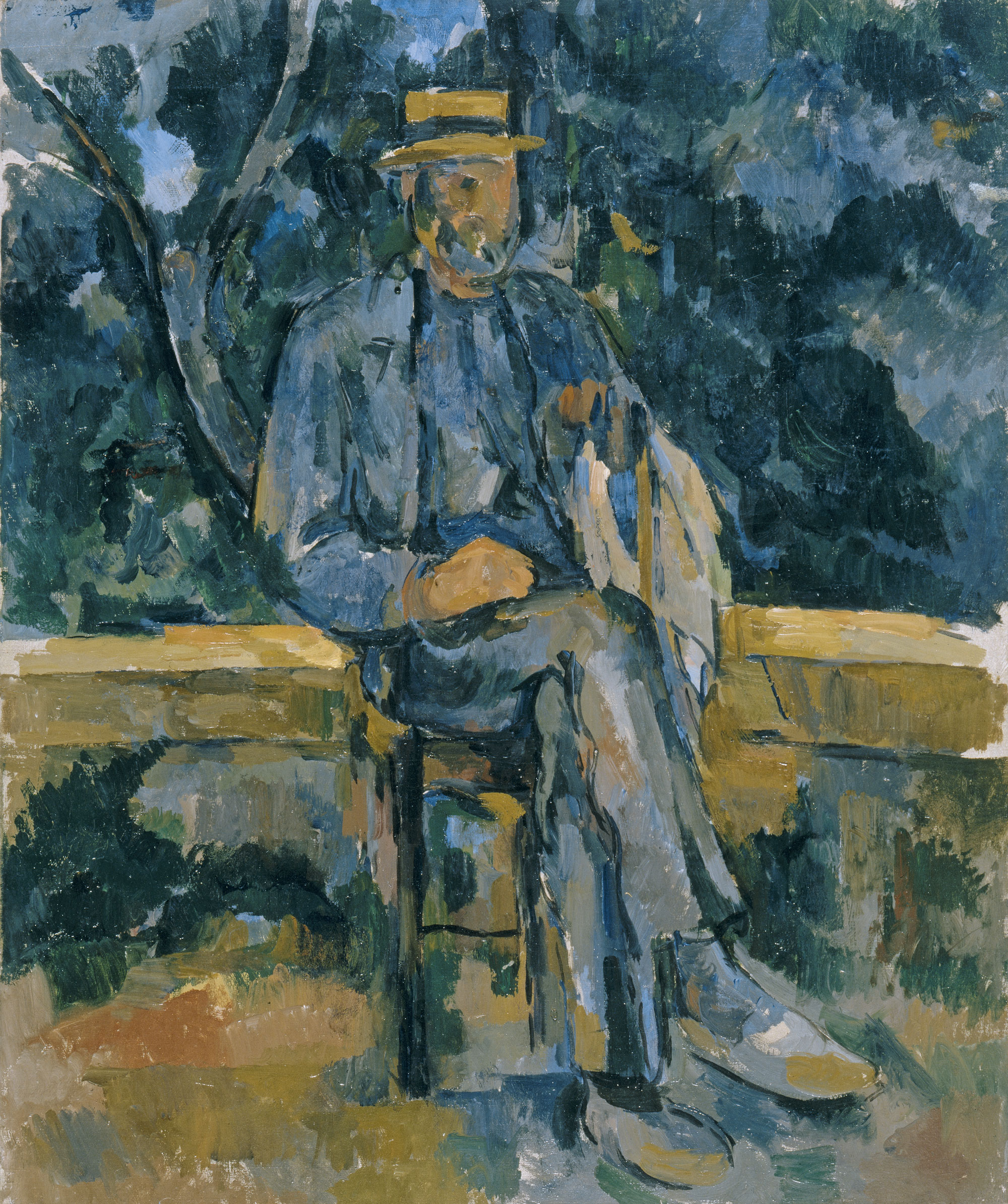 RETRATO DE UN CAMPESINO -  Paul Cézanne