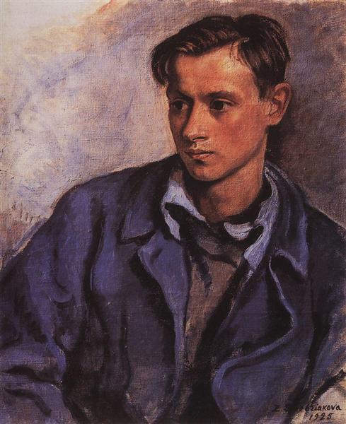 RETRATO DE UN HIJO, ALEXANDER - de Zinaida Serebriakova