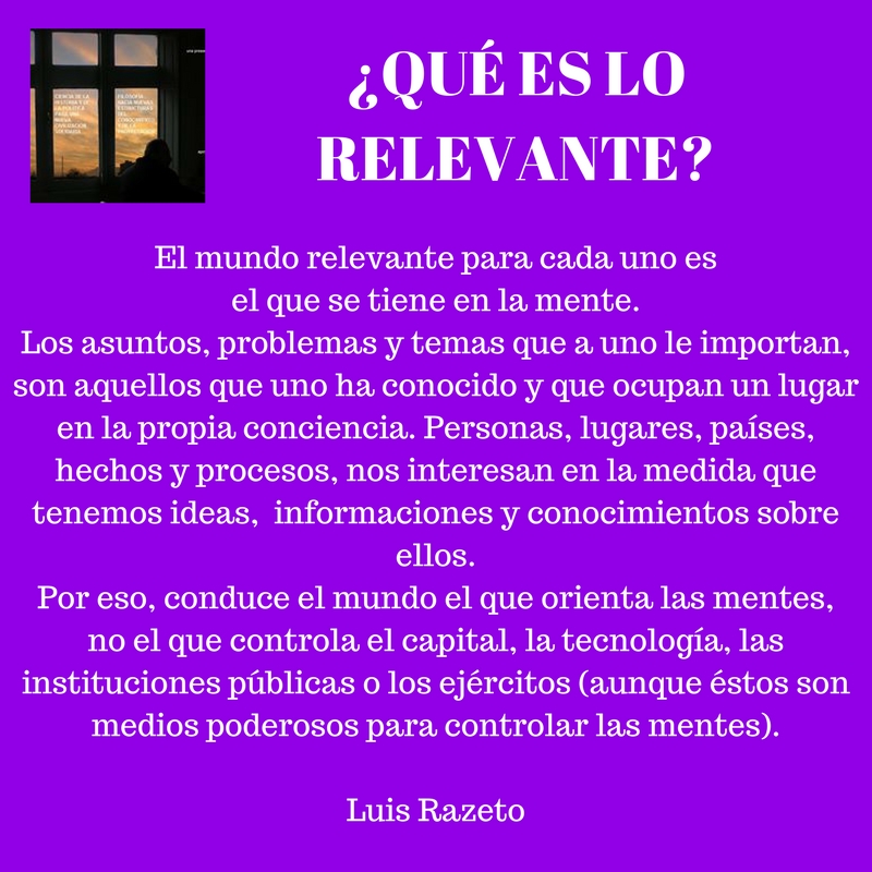 ¿Qué es lo relevante?