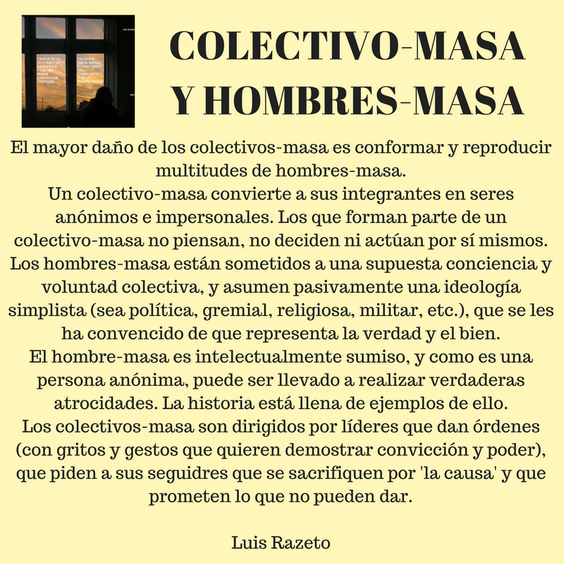 Colectivo-masa y hombres-masa