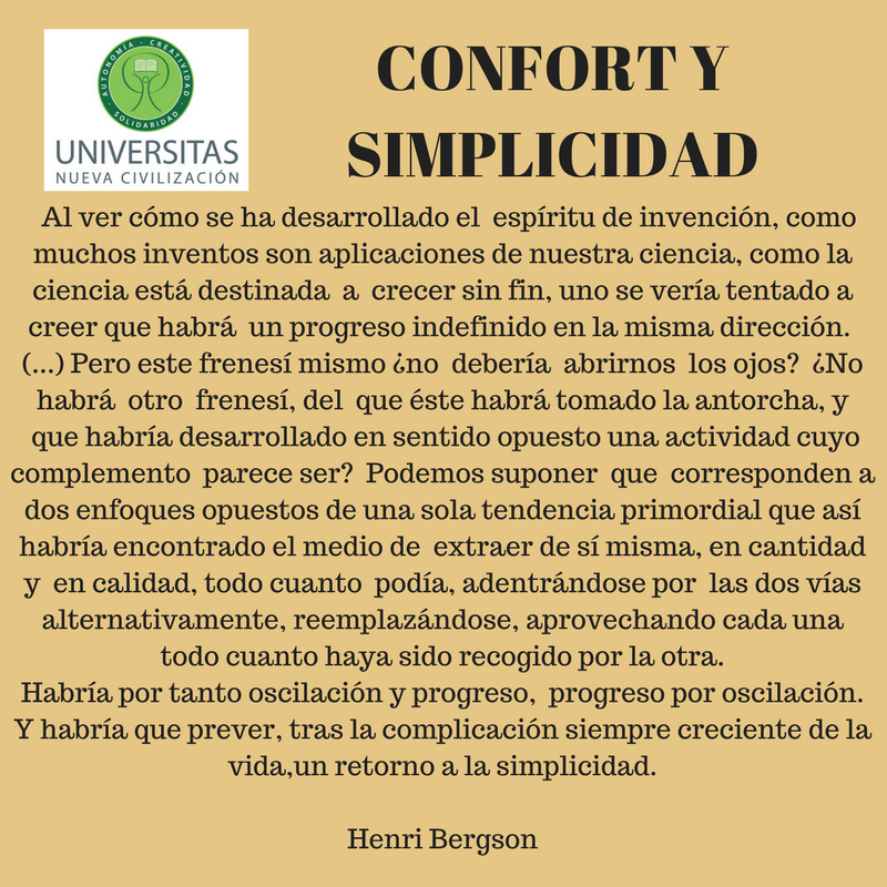 Confort y simplicidad