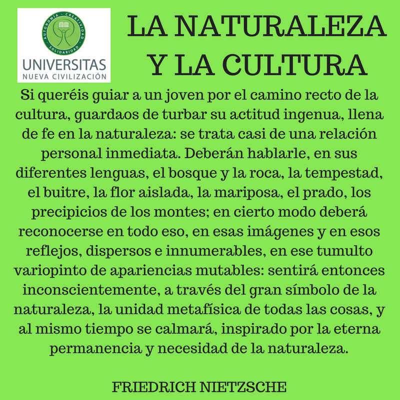 La naturaleza y la cultura