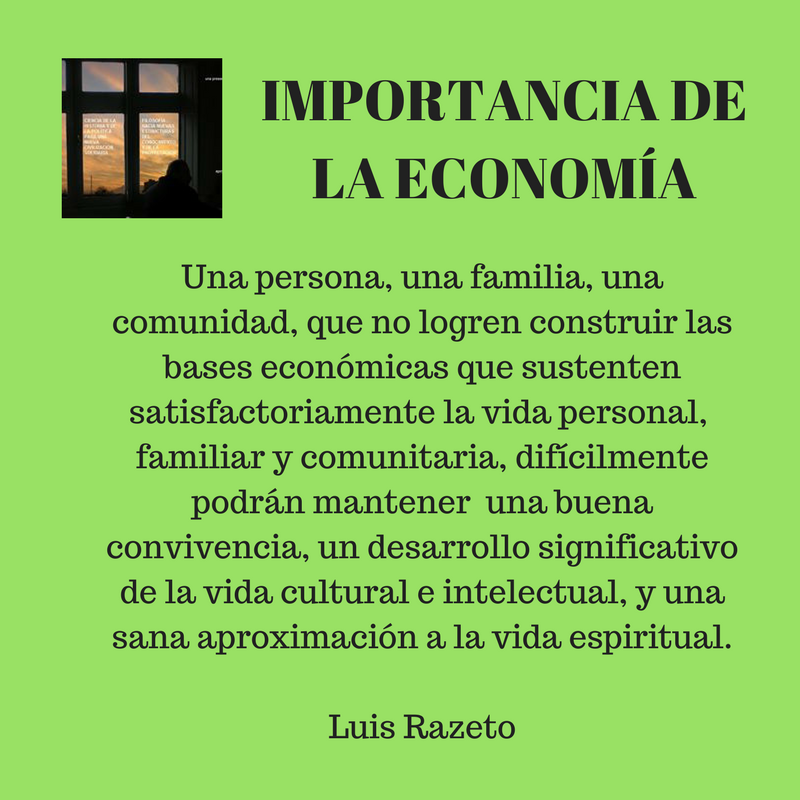 Importancia de la economía