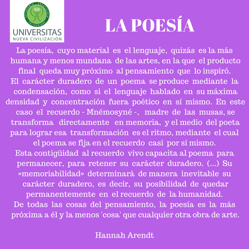 La poesía