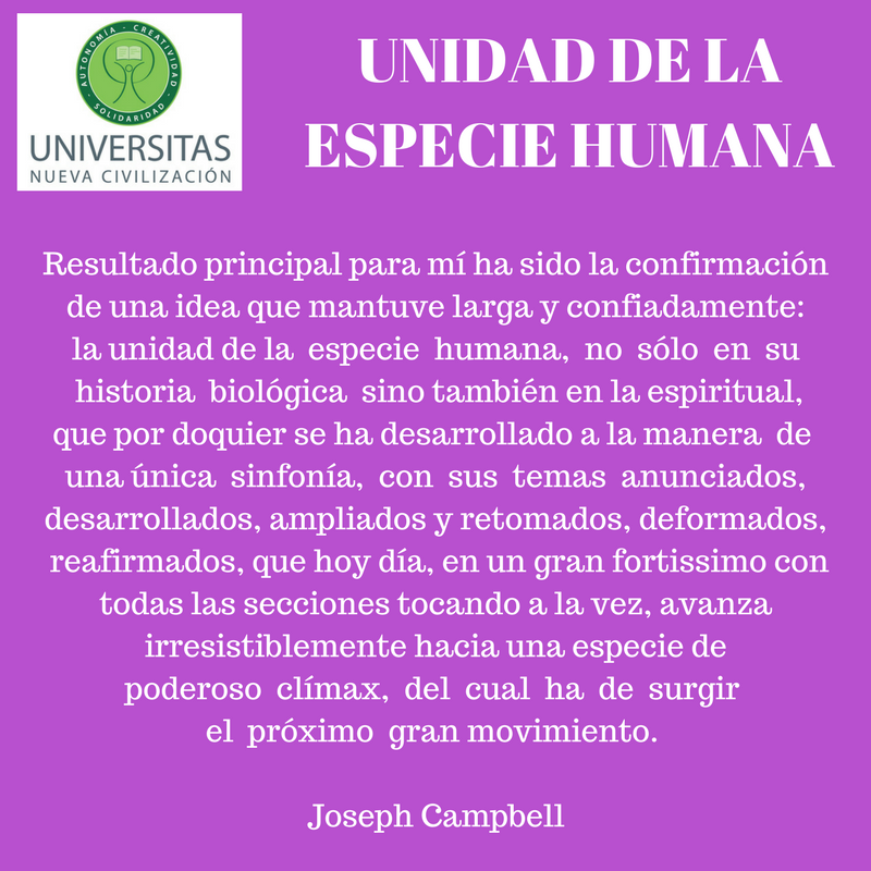 Unidad de la especie humana