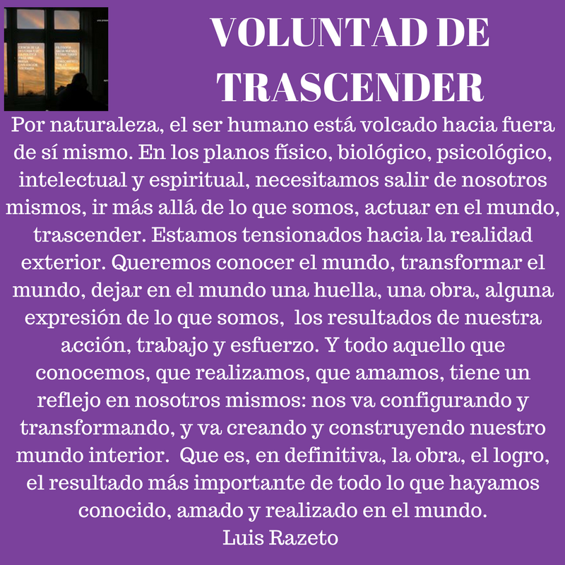 Voluntad de trascender