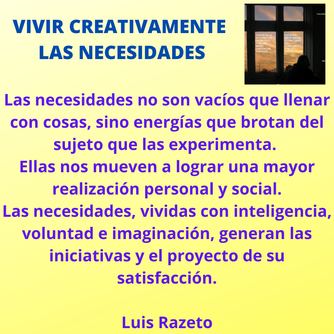 vivir las necesidades