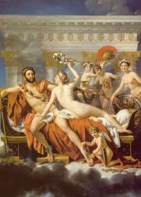 MARTE DESARMADO POR VENUS Y LAS GRACIAS - Jacques-Louis David
