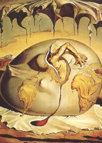 NIÑO GEOPOLÍTICO MIRANDO EL NACIMIENTO DEL HOMBRE NUEVO - Salvador Dalí