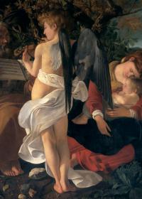  SAGRADA FAMILIA CON ÁNGEL MÚSICO - Caravaggio