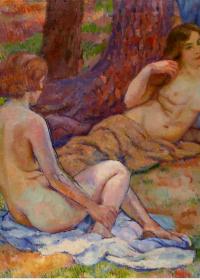 CUATRO BAÑISTAS - Theodoor van Rysselberghe