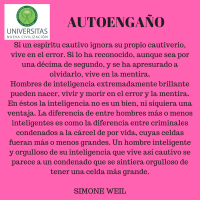 AUTOENGAÑO -Simone Weil