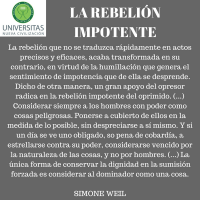 La rebelión impotente.