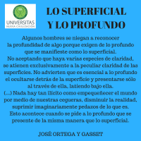 Lo superficial y lo profundo