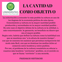 La cantidad como objetivo