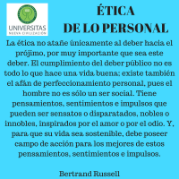 Ética de lo personal