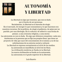 Autonomía y libertad