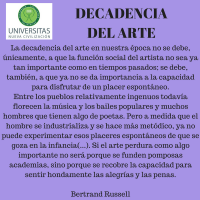 Decadencia del arte