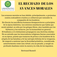 El rechazo de los avances morales