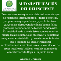 Auto-justificación del delincuente