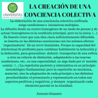 La creación de una conciencia colectiva