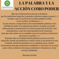 La palabra y la acción como poder