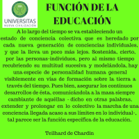 Función de la educación