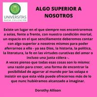 Algo superior a nosotros