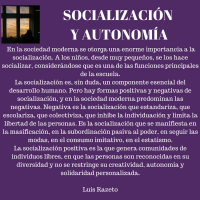 Socialización y autonomía