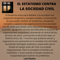 Estatismo vs sociedad civil